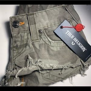 True Religion Bobby Cutoff Shorts